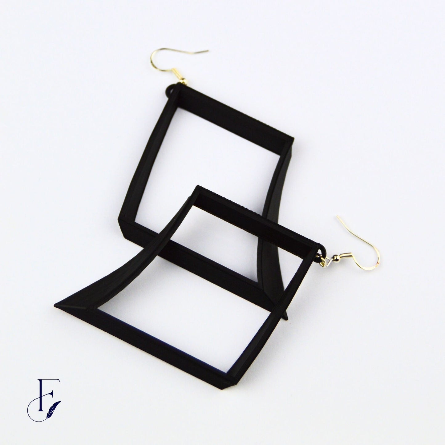 Diamond Earrings with Silver Hooks