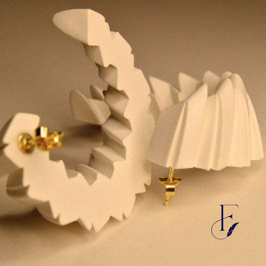 Kingra MilkyWhite Earrings